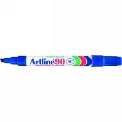 MARKER ARTLINE 90 PERMANENT 5MM CHISEL NIB BLUE MARKER ARTLINE 90 PERMANENT 5MM CHISEL NIB BLUE