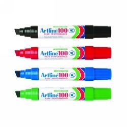 MARKER ARTLINE 100 PERMANENT 12MM CHISEL NIB ASST BX6 MARKER ARTLINE 100 PERMANENT 12MM CHISEL NIB ASST BX6