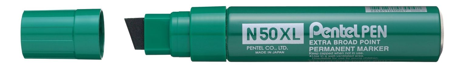 SP- MARKER PENTEL PERMANENT & WATERPROOF N50XL CHISEL GREEN