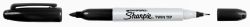 MARKER SHARPIE TWIN TIP BLACK