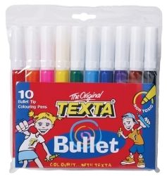 MARKER TEXTA PROJECT BULLET TIP TX230 PK10