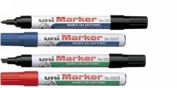 SP- MARKER UNI 580B PERMANENT CHISEL BLUE