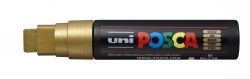 MARKER UNI POSCA PC17K 15MM BROAD CHISEL TIP GOLD MARKER UNI POSCA PC17K 15MM BROAD CHISEL TIP GOLD