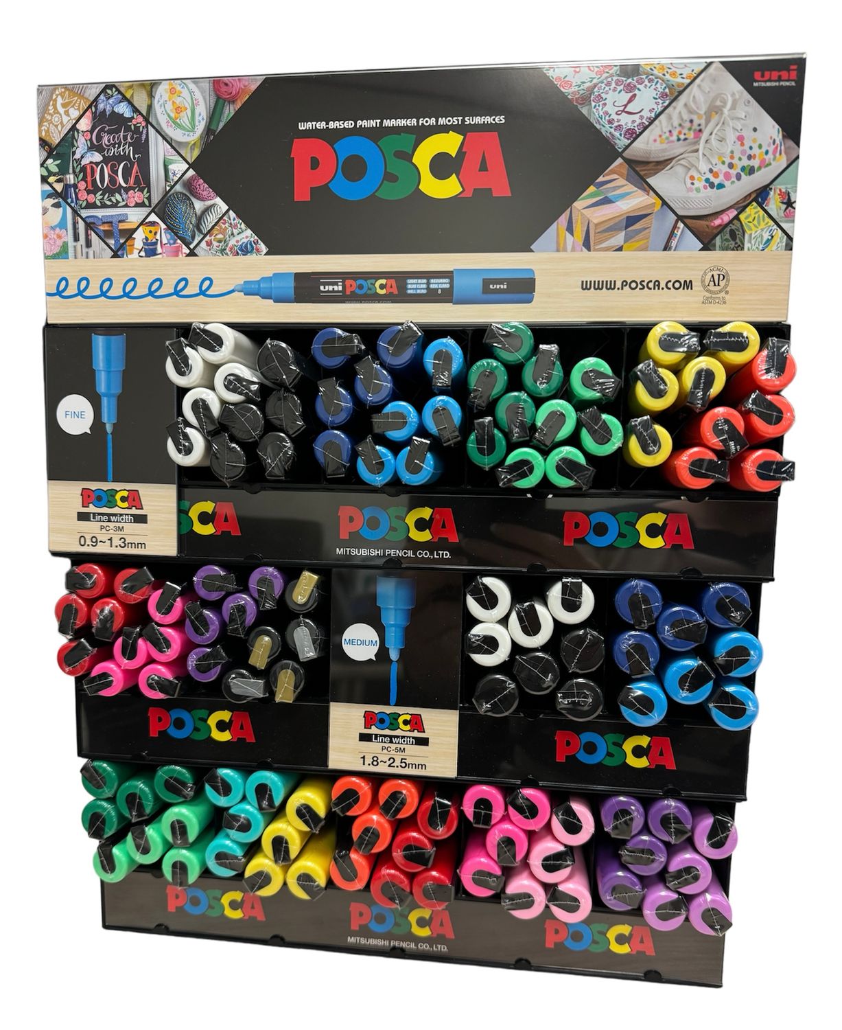 SP-MARKER POSCA CDU PC3M & PC5M 162 PIECE
