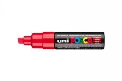 MARKER UNI POSCA PC8K CHISEL TIP RED