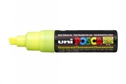 MARKER UNI POSCA PC8KF CHISEL FLUORO YELLOW