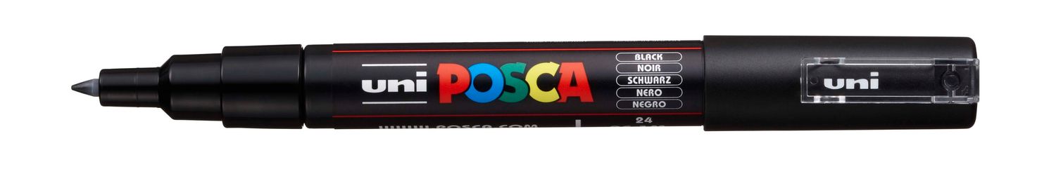 MARKER UNI POSCA PC-1MBK EXTRA FINE BULLET TIP BLACK