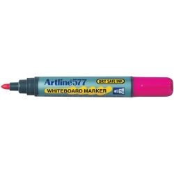 MARKER WHITEBOARD ARTLINE 577 3MM BULLET NIB PINK MARKER WHITEBOARD ARTLINE 577 3MM BULLET NIB PINK