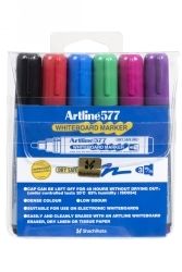 MARKER WHITEBOARD ARTLINE 577 3MM BULLET NIB ASST WLT6 MARKER WHITEBOARD ARTLINE 577 3MM BULLET NIB ASST WLT6