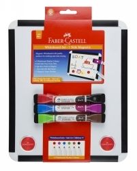 WHITEBOARD SET FABER-CASTELL 2 SIDED INCLUDES MARKERS WITH ERASER ENDS WHITEBOARD SET FABER-CASTELL 2 SIDED INCLUDES MARKERS WITH ERASER ENDS