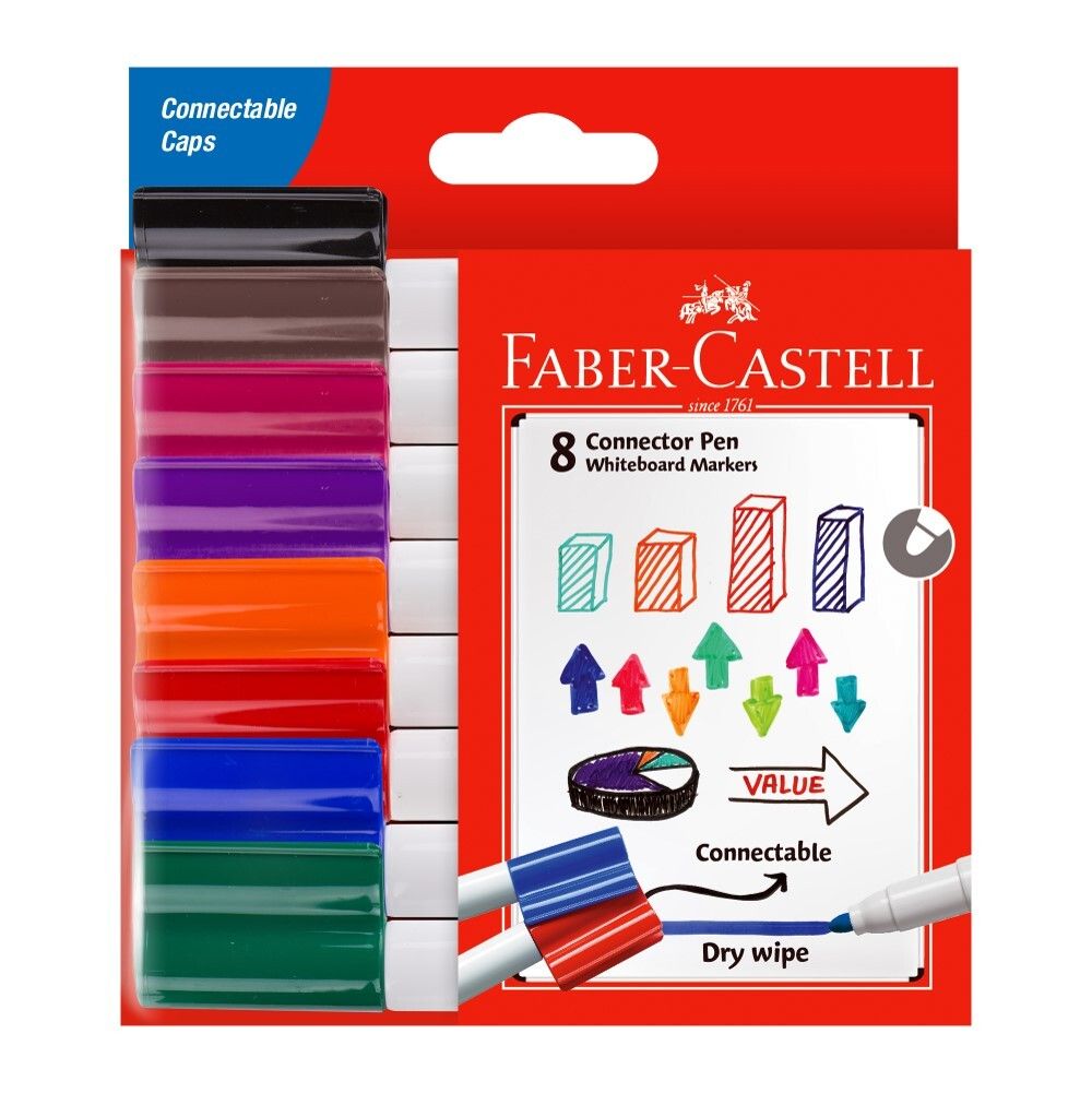 MARKER WHITEBOARD FABER-CASTELL CONNECTOR WLT8 MARKER WHITEBOARD FABER-CASTELL CONNECTOR WLT8