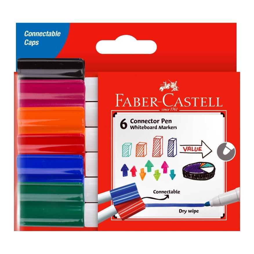 MARKER WHITEBOARD FABER-CASTELL CONNECTOR WLT6 MARKER WHITEBOARD FABER-CASTELL CONNECTOR WLT6