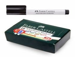 MARKER WHITEBOARD FABER-CASTELL CONNECTOR BLACK BX10
