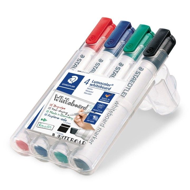 MARKER WHITEBOARD STAEDTLER CHISEL POINT ASST WLT4