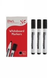 MARKER WHITEBOARD STAT 2.0MM BULLET NIB BLACK