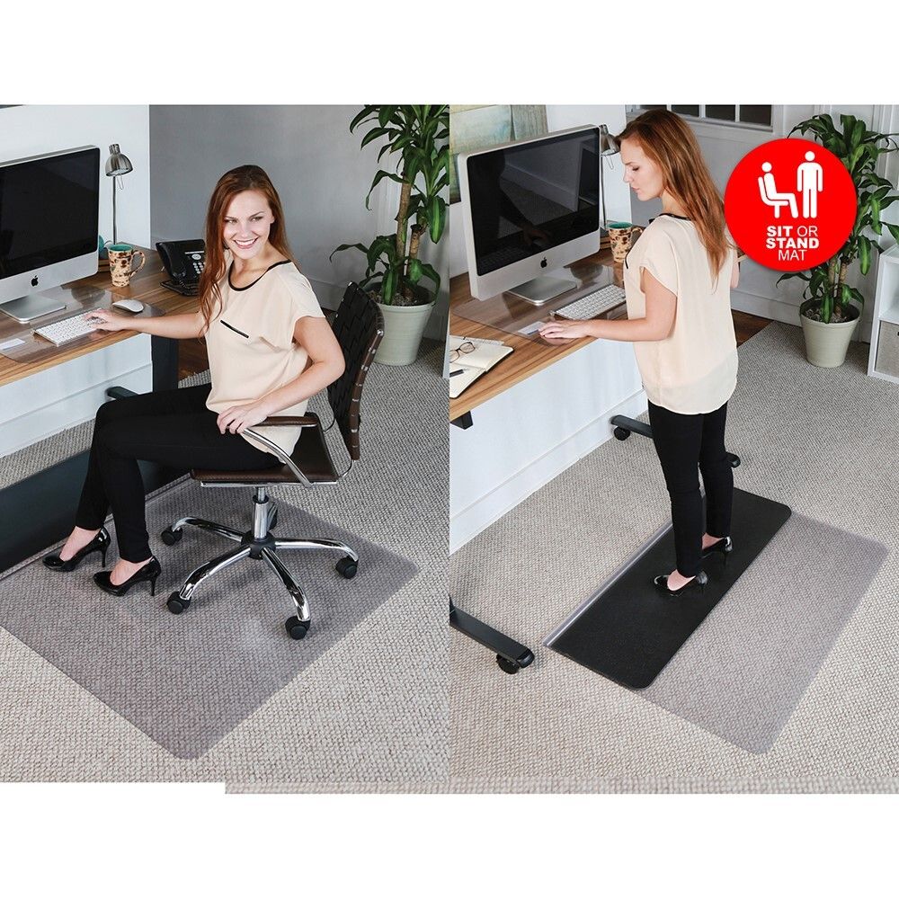 SP- SIT OR STAND MAT JASTEK 114X134CM RECTANGLE CLEAR SP- SIT OR STAND MAT JASTEK 114X134CM RECTANGLE CLEAR