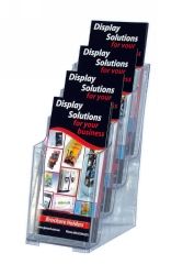 DEFLECT-O BROCHURE HOLDER DL F/S W/M 4 POCKET 77701 DEFLECT-O BROCHURE HOLDER DL F/S W/M 4 POCKET 77701