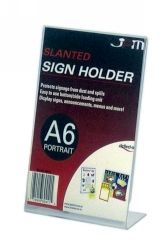 DOCUMENT HOLDER DEFLECTO A6 SLANTED SINGLE SIDED PORTRAIT