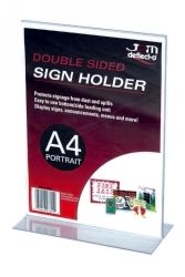 DOCUMENT HOLDER DEFLECT-O A4 PORTRAIT DOUBLE SIDED 47801