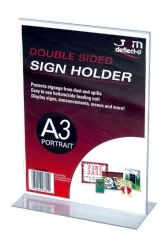 DEFLECTO DOUBLE SIDED DOCUMENT HOLDER A3 PORTRAIT 48001