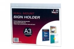 DEFLECT-O WALL MOUNTED DOCUMENT HOLDER A3 LANDSCAPE 47211