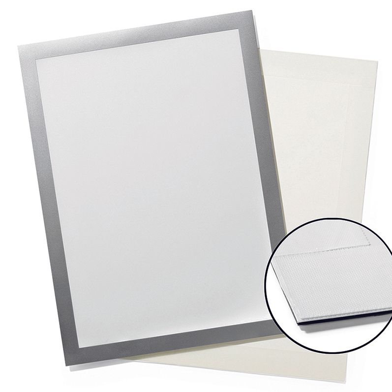 SP- DRAFRAME DURABLE A4 GRIP SILVER PK2