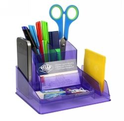 DESK ORGANISER ITALPLAST TRANSLUCENT PURPLE
