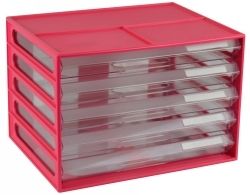 DOCUMENT CABINET ITALPLAST A4 5 DRAWER WATERMELON DOCUMENT CABINET ITALPLAST A4 5 DRAWER WATERMELON