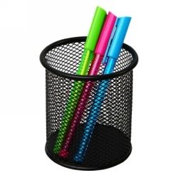 MESH PEN & PENCIL HOLDER ITALPLAST BLACK
