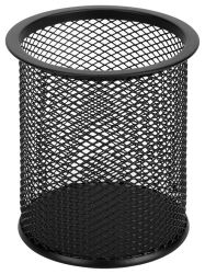 PENCIL CUP ESSELTE METAL MESH BLACK