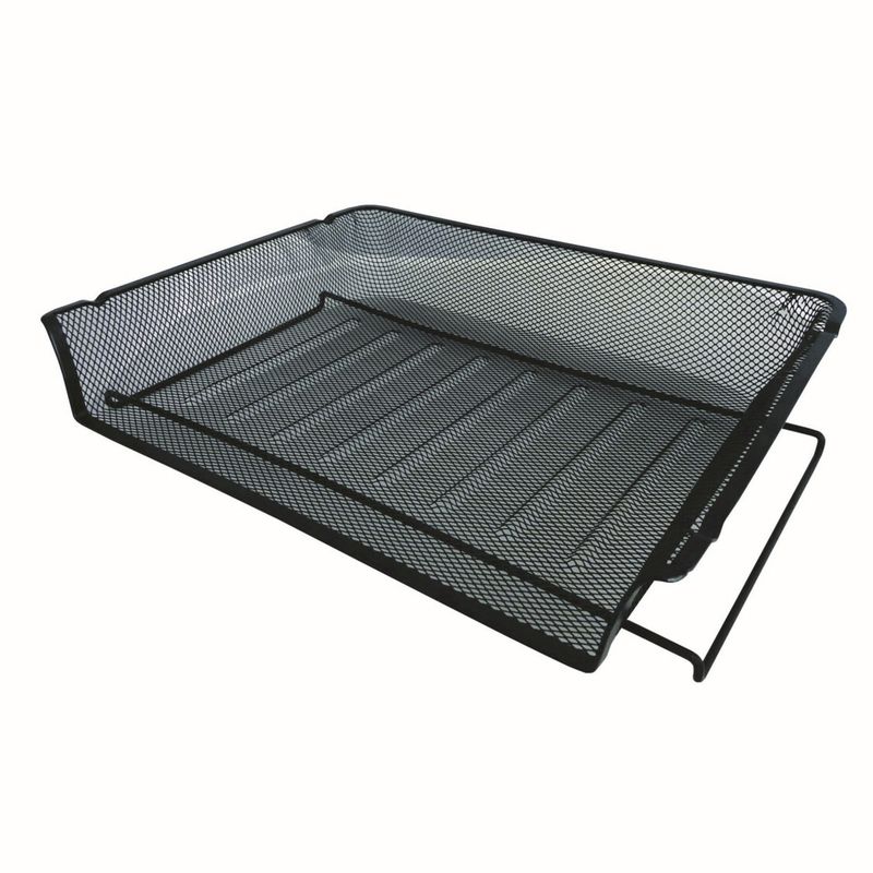 SP- DOCUMENT TRAY ESSELTE METAL MESH A4 BLACK LANDSCAPE