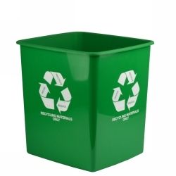 BIN ITALPLAST 15L 280X248X290MM RECYCLING MATERIALS ONLY GREEN BIN ITALPLAST 15L 280X248X290MM RECYCLING MATERIALS ONLY GREEN