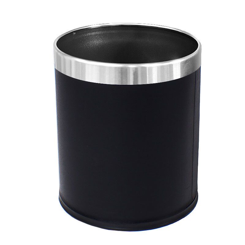 BIN COMPASS 10L LEATHERETTE ROUND BLACK