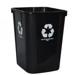 BIN ITALPLAST 32L 320X360X400MM RECYCLING MATERIALS ONLY BLACK