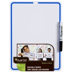 WHITEBOARD QUARTET 230X305MM 2 SIDED LAP BOARD