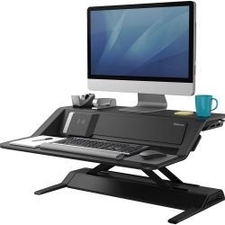 SP- SIT STAND WORKSTATION FELLOWES LOTUS DX BLACK SP- SIT STAND WORKSTATION FELLOWES LOTUS DX BLACK