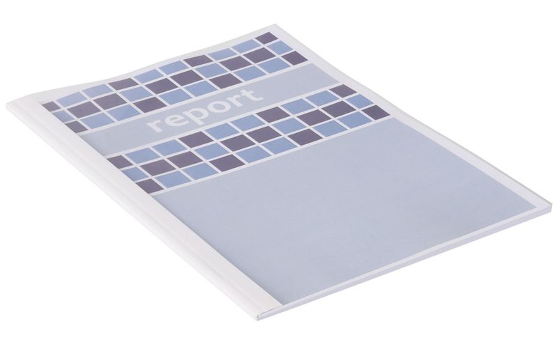 SP- BINDING COVERS GBC A4 THERMAL 4.0MM WHITE PK100