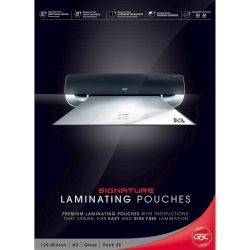 LAMINATING POUCHES GBC SIGNATURE A3 125 MICRON PK25 LAMINATING POUCHES GBC SIGNATURE A3 125 MICRON PK25
