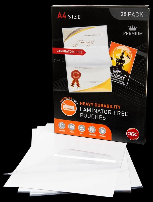 SP- LAMINATING POUCH GBC A4 150 MICRON LAMINATOR FREE PK25