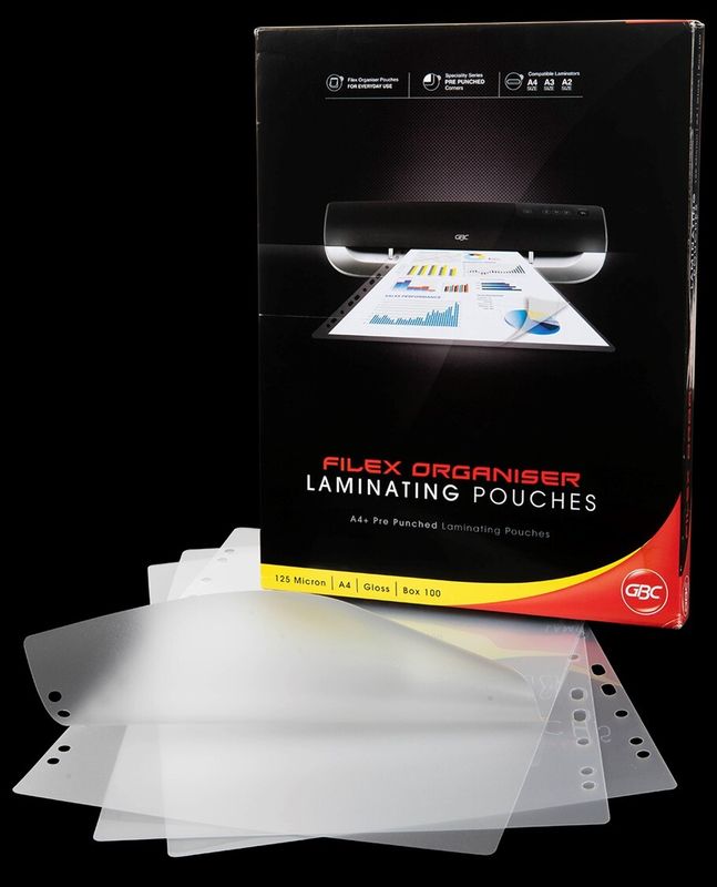 SP- LAMINATING POUCH GBC A4 125 MICRON FILEX PK100