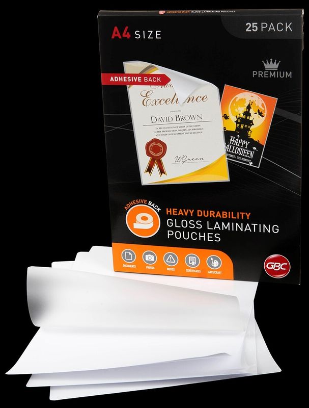 SP- LAMINATING POUCH GBC A4 125 MICRON ADHESIVE PK25