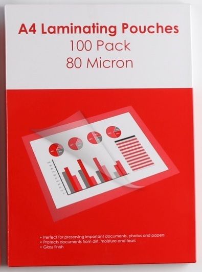 LAMINATING POUCH GNS BASIC A4 80 MICRONS PK100