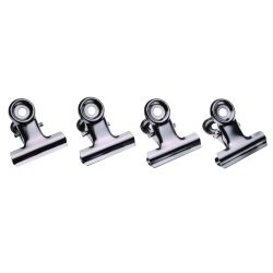 LETTER CLIPS ESSELTE 75MM CHROME BX36