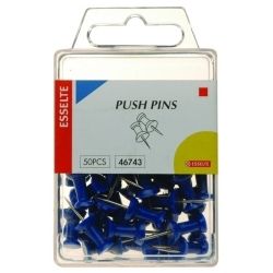 PUSH PINS ESSELTE BLUE PK50