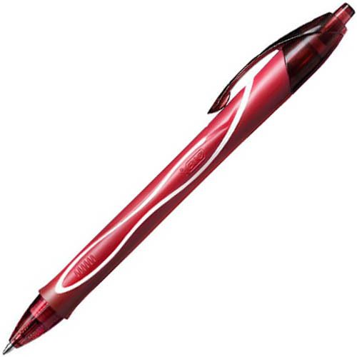 PEN BIC GELOCITY QUICK DRY RETRACTABLE RED