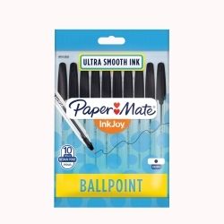 PEN PAPERMATE INKJOY 100 1.0MM MED BLACK PK10
