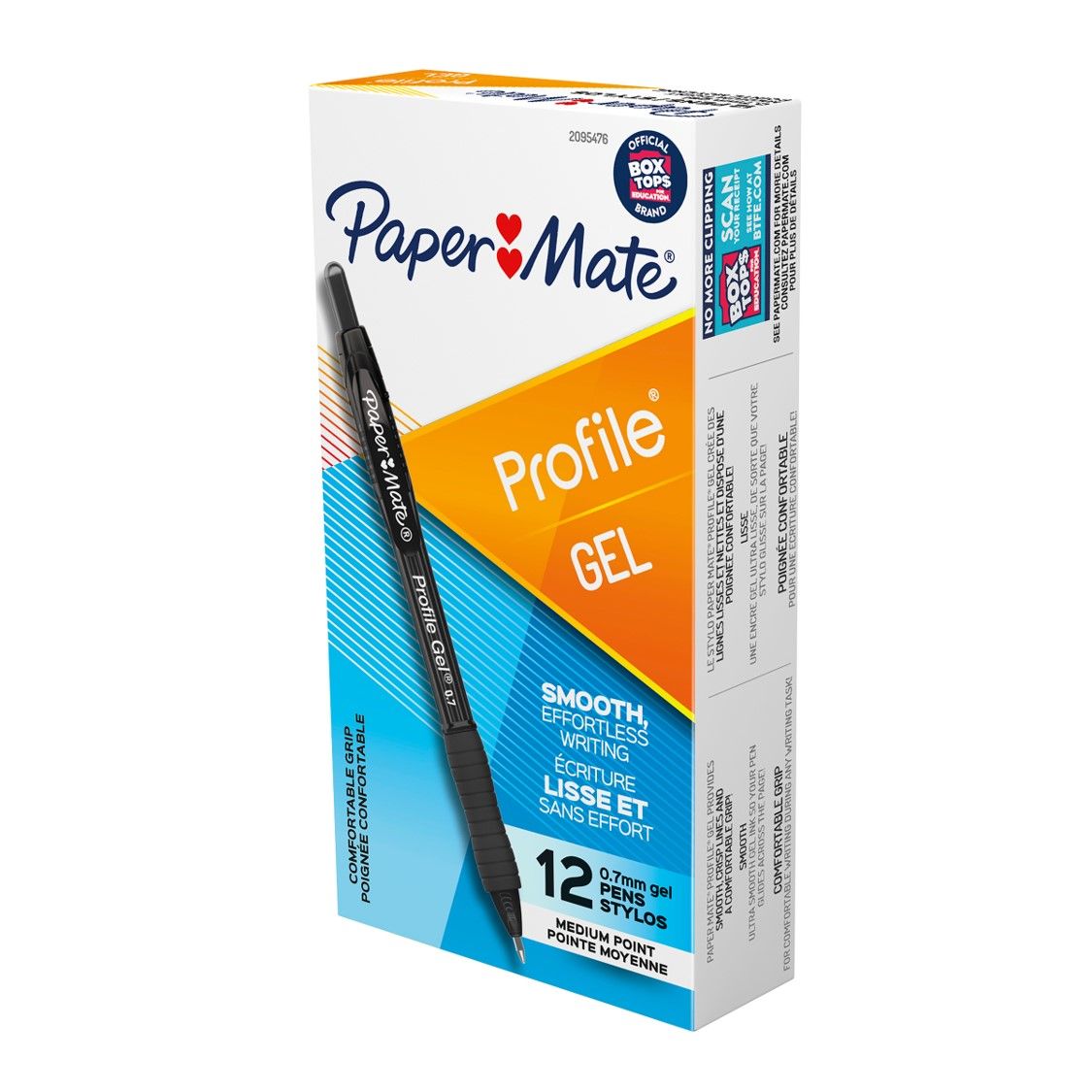 PEN PAPERMATE PROFILE GEL RETRACTABLE 0.7MM BLACK