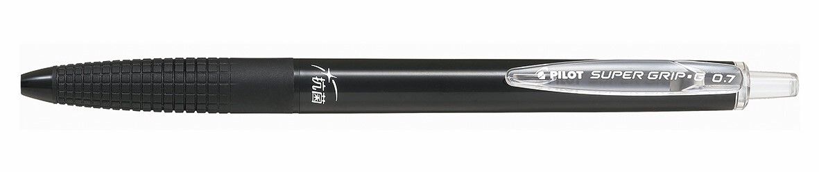 PEN PILOT SUPERGRIP G 0.7MM ANTIMICROBIAL RETRACTABLE BALLPOINT BLACK PEN PILOT SUPERGRIP G 0.7MM ANTIMICROBIAL RETRACTABLE BALLPOINT BLACK