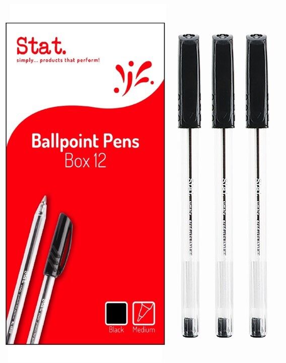 PEN STAT 1.0MM BP MEDIUM BLACK