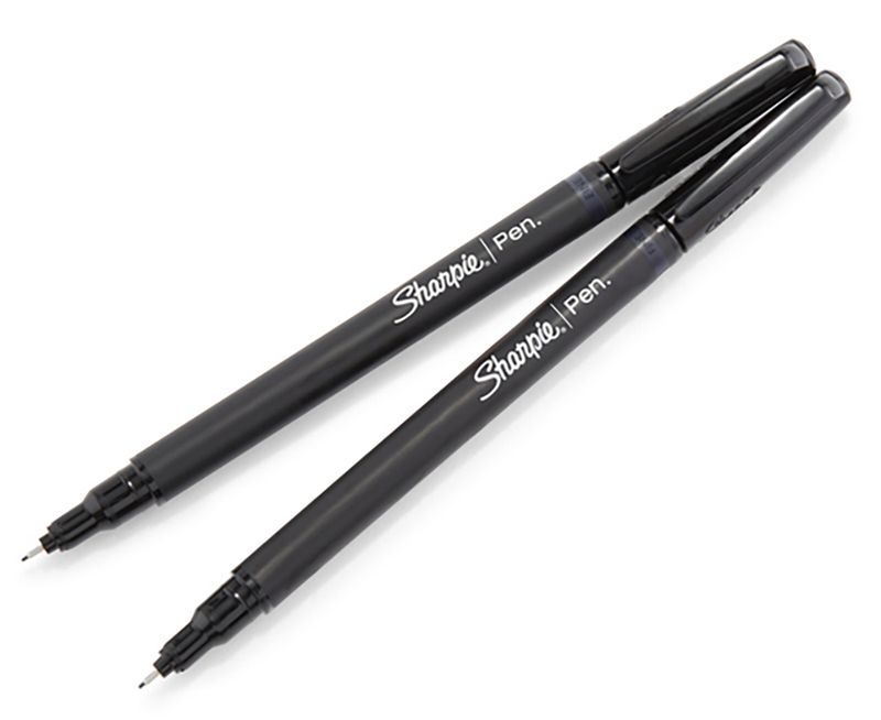 PEN SHARPIE FINELINER BLACK BX12